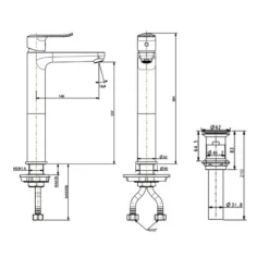 Vòi lavabo nóng lạnh American Standard Neo Modern WF-0703 (WF0703) 12 Vòi lavabo nóng lạnh American Standard Neo Modern WF-0703 (WF0703)
