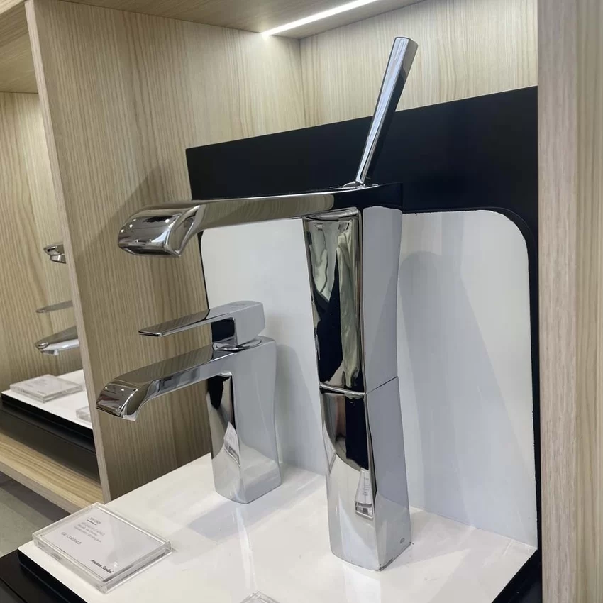 Ứng dụng trong phòng tắm hiện đại của vòi lavabo nóng lạnh WF-0603 Ứng dụng vòi lavabo nóng lạnh American Standard Nobile WF-0603