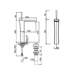 Vòi lavabo nóng lạnh American Standard Nobile WF-0603 (WF0603)