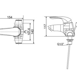 Vòi lavabo nóng lạnh American Standard Saga WF-1502 (WF1502)