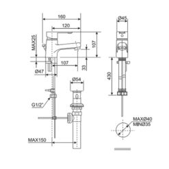 Vòi lavabo nóng lạnh American Standard Seva WF-6501 (WF6501)