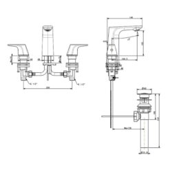 Vòi lavabo nóng lạnh American Standard Signature WF-1703 (WF1703)