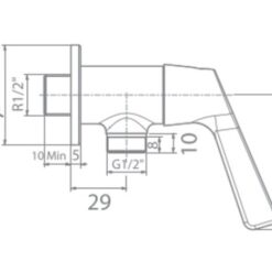Vòi sen lạnh American Standard WF-T604 (WFT604) 10 Vòi sen lạnh American Standard WF-T604 (WFT604)