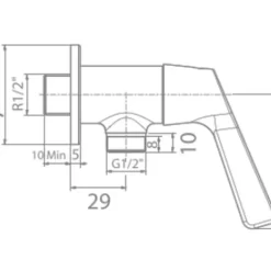 Vòi sen lạnh American Standard WF-T604 (WFT604) 10 Vòi sen lạnh American Standard WF-T604 (WFT604)