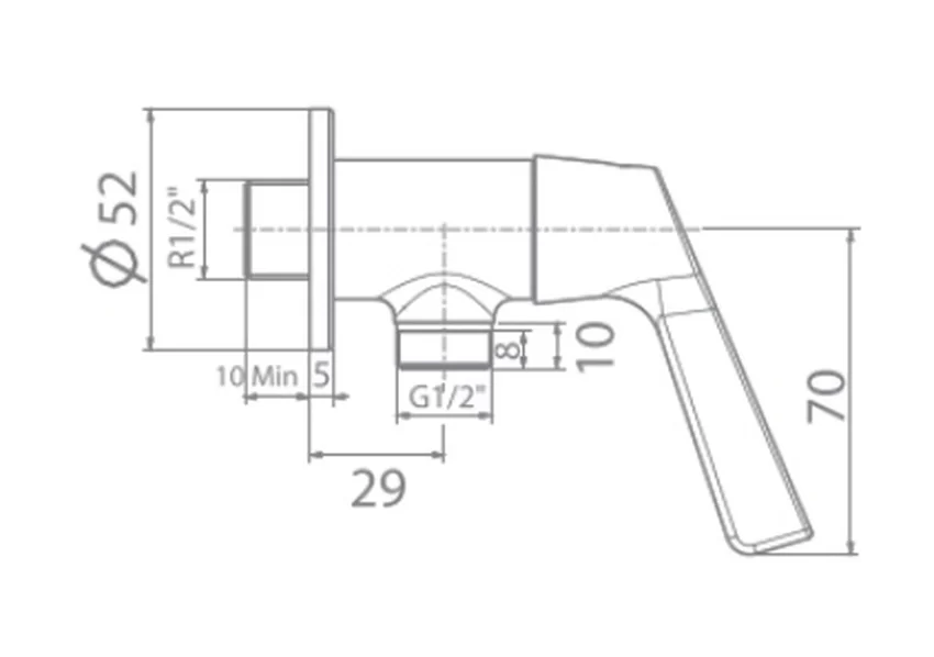 SKU: WF-T604 - Vòi sen lạnh American Standard WF-T604 Vòi sen lạnh American Standard WF-T604 - Hình ảnh 4