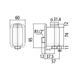 Vòi sen lạnh American Standard WF-T825B/W
