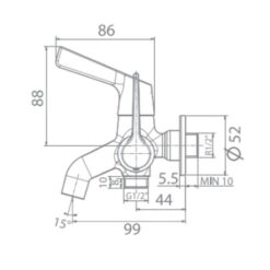 Vòi sen lạnh Winston American Standard WF-T603 (WFT603)