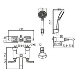Vòi sen nóng lạnh American Standard WF-1611 (WF1611)