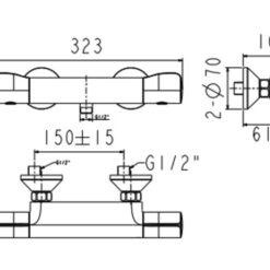 Vòi sen nóng lạnh American Standard WF-4950 (WF4950)