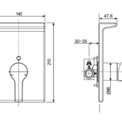 Vòi sen tắm âm tường American Standard WF-3922 (WF3922)