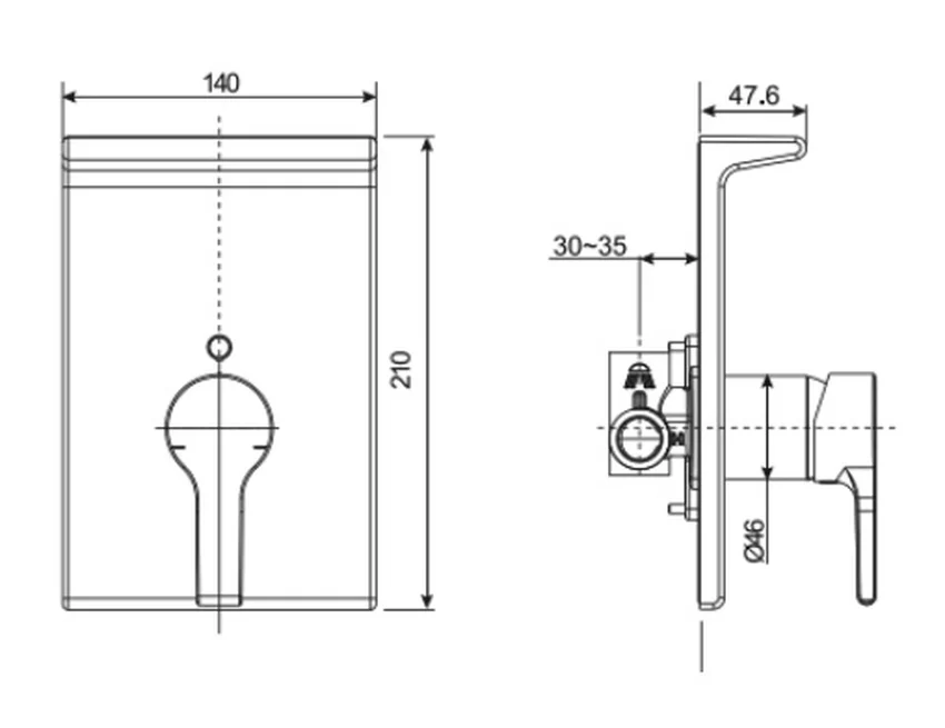 Vòi Sen Tắm Âm Tường American Standard WF-3922 Vòi Sen Tắm Âm Tường American Standard WF-3922