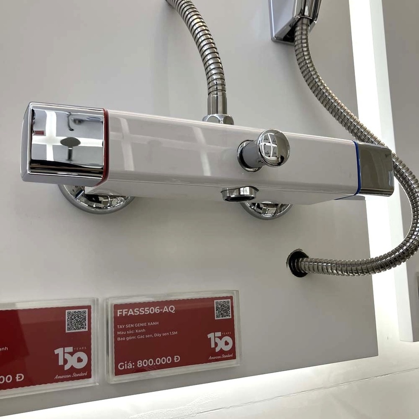 Vòi sen tắm nóng lạnh American Standard WF-0715W (WF0715W) 14 Image Close-up of Vòi Sen Tắm Nóng Lạnh American Standard WF-0715W - Hải Yến Home