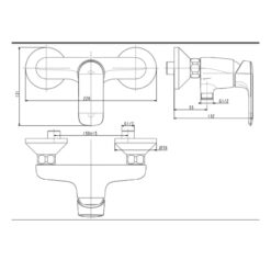 Vòi tắm sen nóng lạnh LOVEN American Standard WF-1M12 (WF1M12)