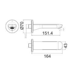 Vòi xả bồn âm tường American Standard Loven WF-9716 (WF9716)
