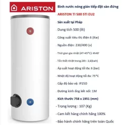 Bình nóng lạnh Ariston dung tích lớn 150l - 200l - 300l - 500l 30 Bình nóng lạnh Ariston dung tích lớn 150l - 200l - 300l - 500l