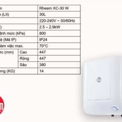 Bình nước nóng gián tiếp Rheem Xwell