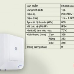 Bình nước nóng gián tiếp Rheem Xwell