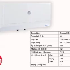 Bình nước nóng gián tiếp Rheem Xwell 18 Bình nước nóng gián tiếp Rheem Xwell