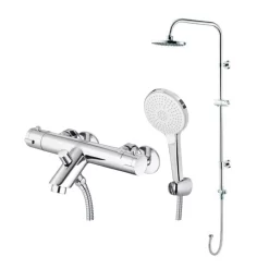 Bộ sen cây tắm đứng nhiệt độ Caesar BS122+TS617