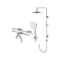 Bộ sen cây tắm đứng nhiệt độ Caesar BS124+TS617