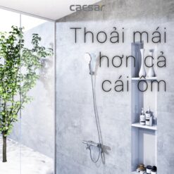 Bộ sen cây tắm đứng nhiệt độ Caesar BS124+TS617