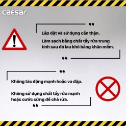 Bộ sen cây tắm đứng nhiệt độ Caesar BS126+TS617 17 Bộ sen cây tắm đứng nhiệt độ Caesar BS126+TS617