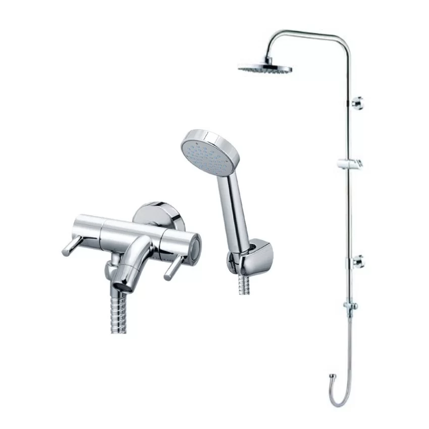 Bộ sen cây tắm đứng nóng lạnh Caesar BS122+S043C Bộ sen cây tắm đứng nóng lạnh Caesar BS122+S043C