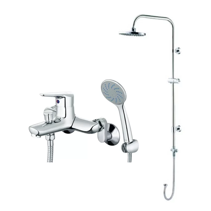 Bộ sen cây tắm đứng nóng lạnh Caesar BS122+S123C Bộ sen cây tắm đứng nóng lạnh Caesar BS122+S123C