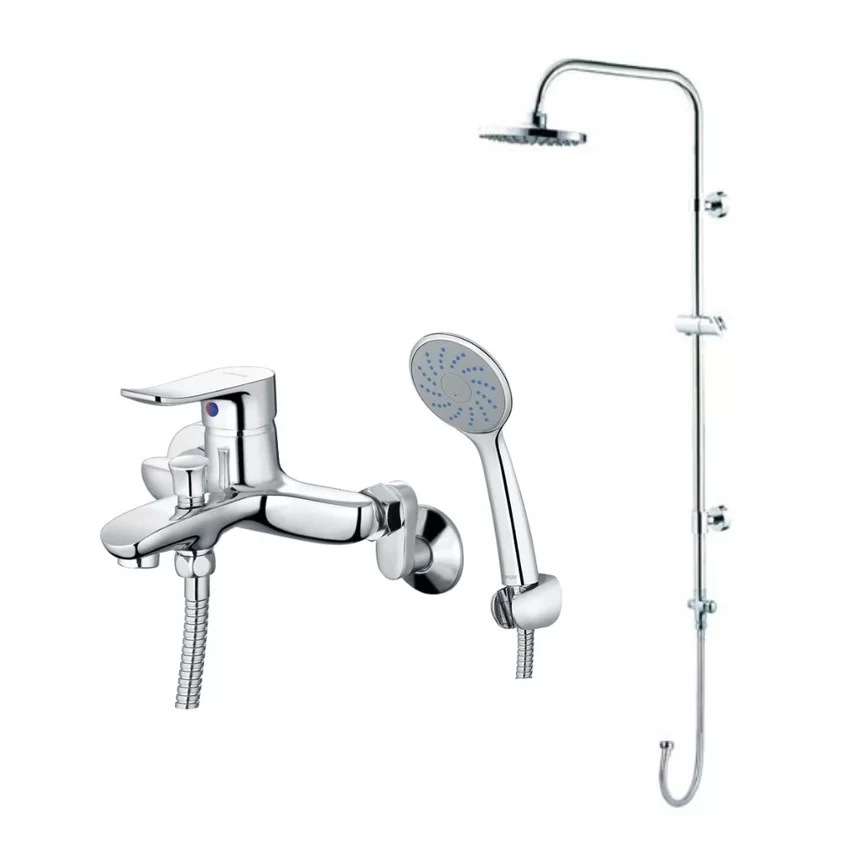 Bộ sen cây tắm đứng nóng lạnh Caesar BS122+S493C - Hình 1 Bộ sen cây tắm đứng nóng lạnh Caesar BS122+S493C - Hình 1
