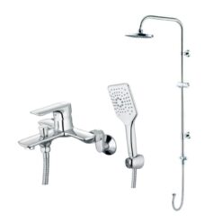 Bộ sen cây tắm đứng nóng lạnh Caesar BS122+S773C