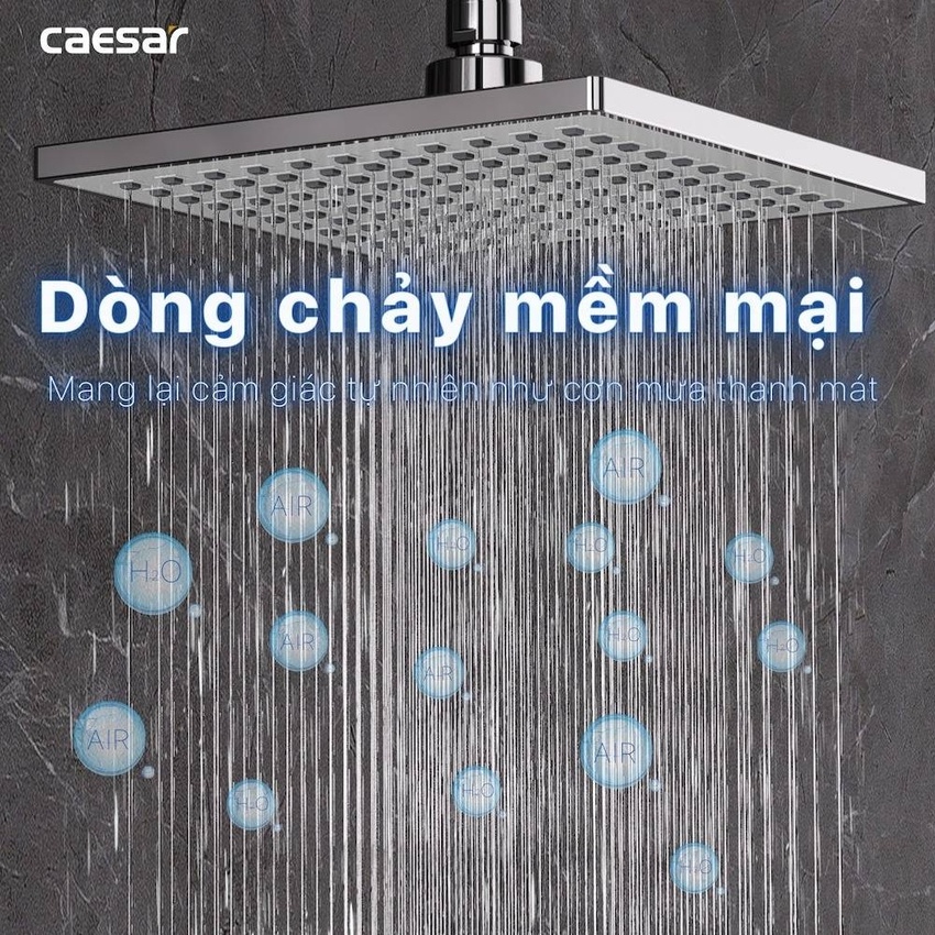Bộ sen cây tắm đứng nóng lạnh Caesar BS124+S173C 9 Bộ sen cây tắm đứng nóng lạnh Caesar BS124+S173C