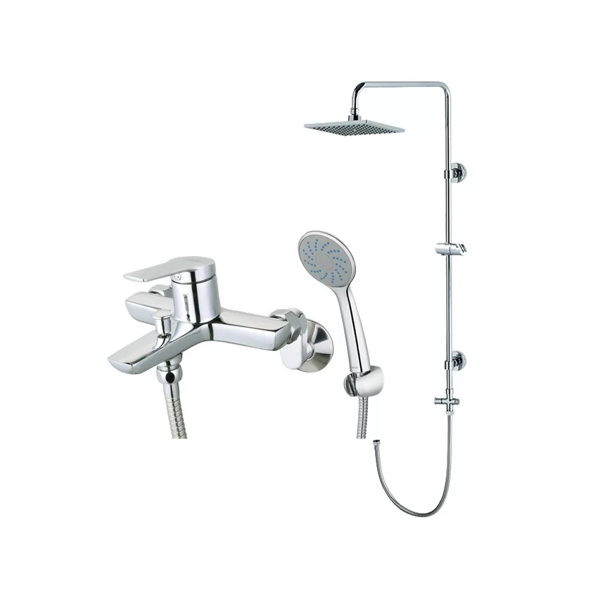 Bộ sen cây tắm đứng nóng lạnh Caesar BS124+S203C Bộ sen cây tắm đứng nóng lạnh Caesar BS124+S203C