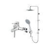 Bộ sen cây tắm đứng nóng lạnh Caesar BS124+S333C 1 Bộ sen cây tắm đứng nóng lạnh Caesar BS124+S333C