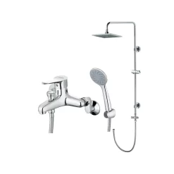 Bộ sen cây tắm đứng nóng lạnh Caesar BS124+S333C