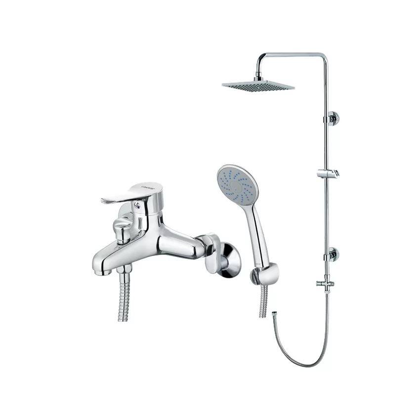 Bộ sen cây tắm đứng nóng lạnh Caesar BS124+S333C SKU BS124+S333C Bộ sen cây tắm đứng nóng lạnh Caesar BS124+S333C