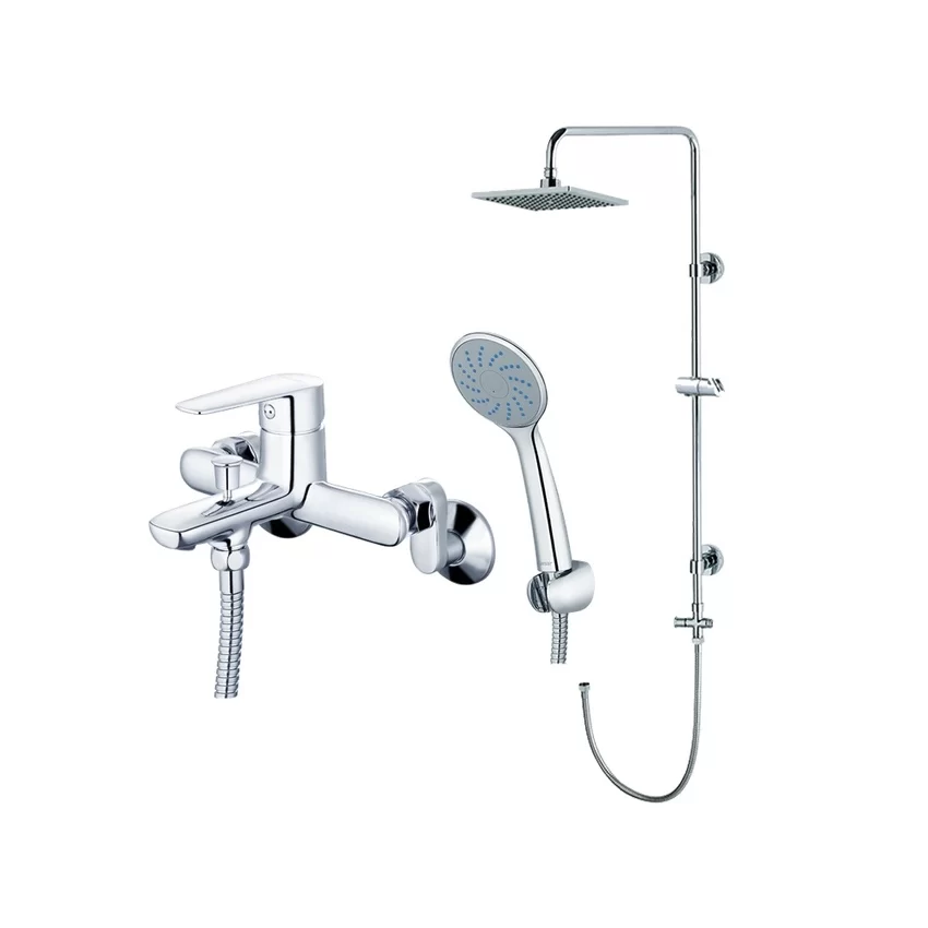 Bộ sen cây tắm đứng nóng lạnh Caesar BS124+S383C Bộ sen cây tắm đứng nóng lạnh Caesar BS124+S383C