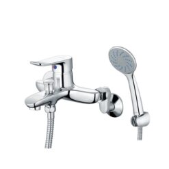 Bộ sen cây tắm đứng nóng lạnh Caesar BS124+S493C