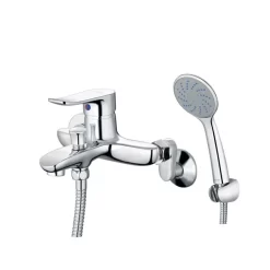 Bộ sen cây tắm đứng nóng lạnh Caesar BS124+S493C