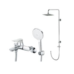 Bộ sen cây tắm đứng nóng lạnh Caesar BS124+S563C