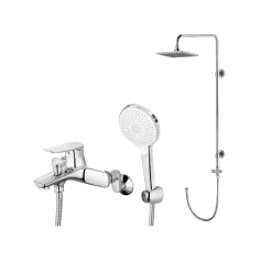 Bộ sen cây tắm đứng nóng lạnh Caesar BS124+S563C