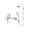 Bộ sen cây tắm đứng nóng lạnh Caesar BS124+S813C 2 Bộ sen cây tắm đứng nóng lạnh Caesar BS124+S813C