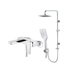 Bộ sen cây tắm đứng nóng lạnh Caesar BS124+S843C