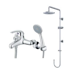 Bộ sen cây tắm đứng nóng lạnh Caesar BS125+S360C