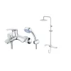 Bộ sen cây tắm đứng nóng lạnh Caesar BS126+S173C