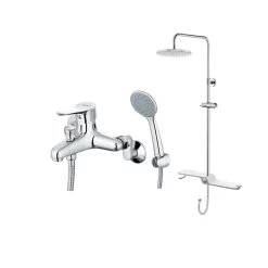 Bộ sen cây tắm đứng nóng lạnh Caesar BS126+S333C