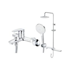 Bộ sen cây tắm đứng nóng lạnh Caesar BS126+S393C