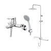Bộ sen cây tắm đứng nóng lạnh Caesar BS126+S493C