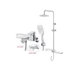 Bộ sen cây tắm đứng nóng lạnh Caesar BS126+S553C