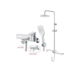 Bộ sen cây tắm đứng nóng lạnh Caesar BS126+S553C
