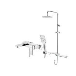 Bộ sen cây tắm đứng nóng lạnh Caesar BS126+S843C